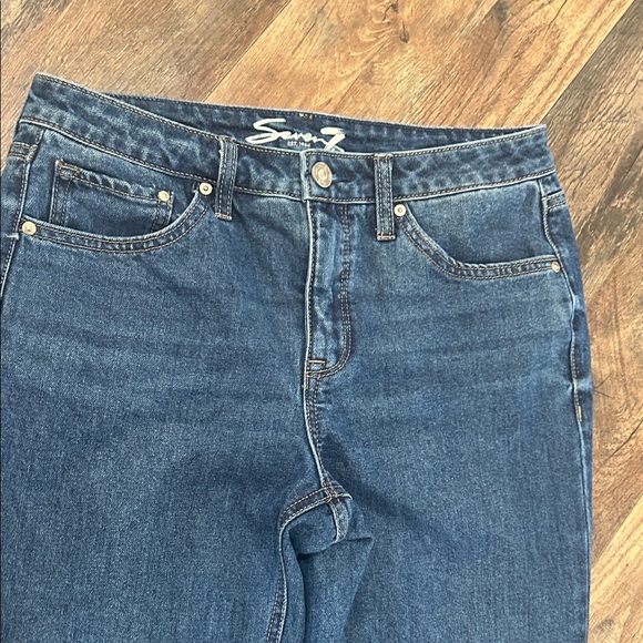 Seven7 Dark Blue Straight Leg Women's Jeans - Picture 4 of 7